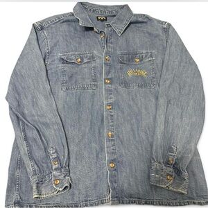 Billabong Light Blue Denim shirt size XL